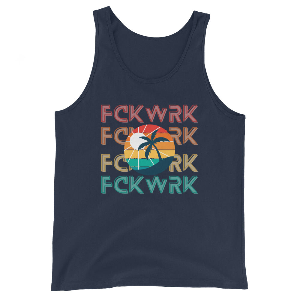 "Tropical Vibes" Fck Wrk Men's Tank Top