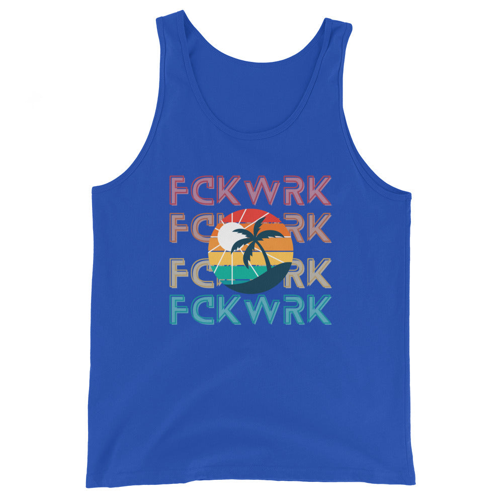 "Tropical Vibes" Fck Wrk Men's Tank Top